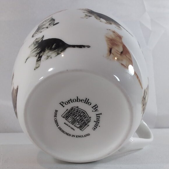 Portobello By Inspire Mug Cats Cat Loves Me Best Paw Prints England Bone China - Picture 5 of 13